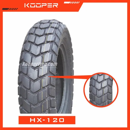 إطارات 6PR/8PR KOOPER للطرق السريعة للدراجات النارية بدون أنابيب (130/90-10) مع ISO، CCC، E-MARK، DOT