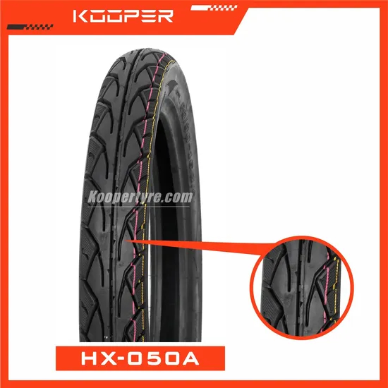 16 بوصة KOOPER 6PR/8PR إطار دراجة نارية بدون أنابيب/إطار (80/90-16) مع ISO DOT