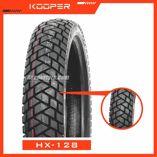 إطارات بدون أنابيب للدراجات النارية عبر البلاد (110/80-18) مع KOOPER 8PR