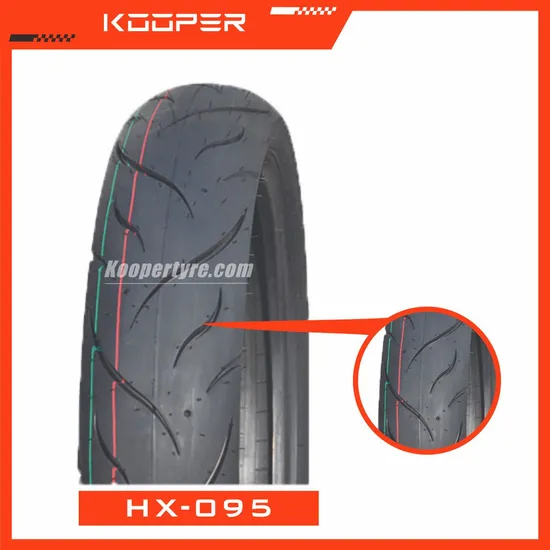 إطار دراجة نارية متين (100/80-17) لأداء طويل الأمد مع العلامة الإلكترونية